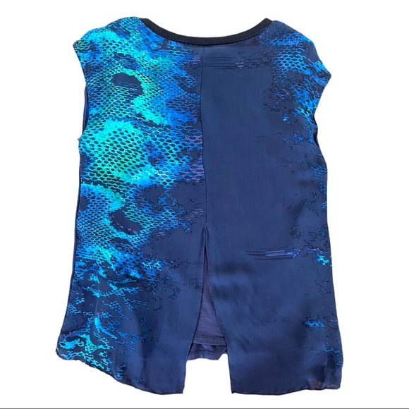 Elie Tahari Silk Dual Layer Top - Picture 3 of 6